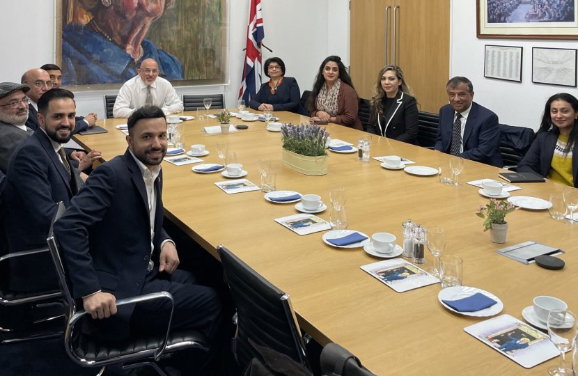 Read more about the article Thank you Party Chairman @nadhimzahawi for a very productive & supportive meeting at @Conservatives HQ w/ @ConservativeFOP Chair Lord Choudrey, Directors & Steering Committee members